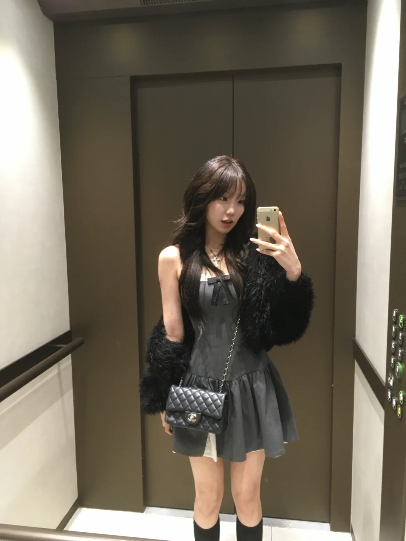 리본 누아 미니 원피스 상품 이미지 1
