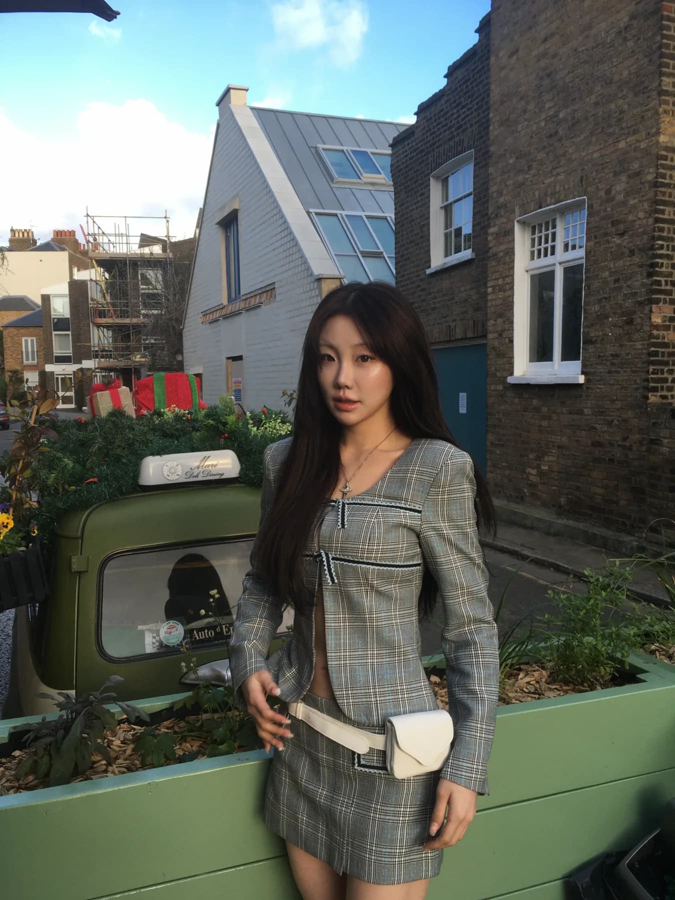 헤리티지 체크 테일러드 재킷 상품 이미지 1