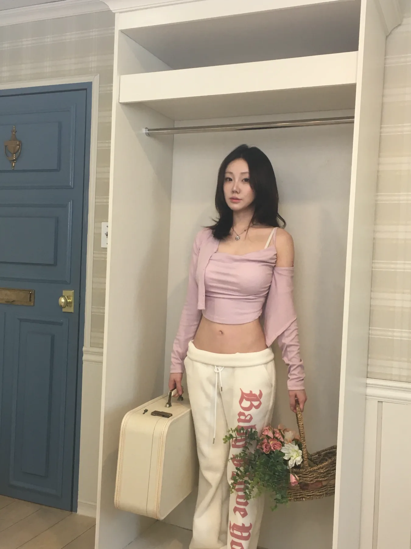 라일락 트래블 볼레로 셋업 상품 이미지 1